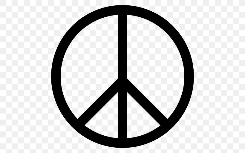 Peace Symbols, PNG, 512x512px, Peace Symbols, Area, Black And White, Campaign For Nuclear Disarmament, Decal Download Free