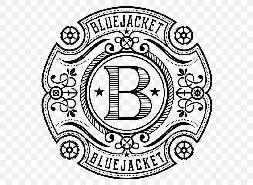 Bluejacket Restaurant Brewery The Bruery Beer, PNG, 600x600px, Bluejacket, Area, Bar, Beer, Black And White Download Free