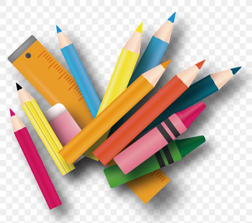 Colored Pencil Stationery, PNG, 2360x2088px, Pencil, Color, Colored Pencil, Drawing Board, Material Download Free