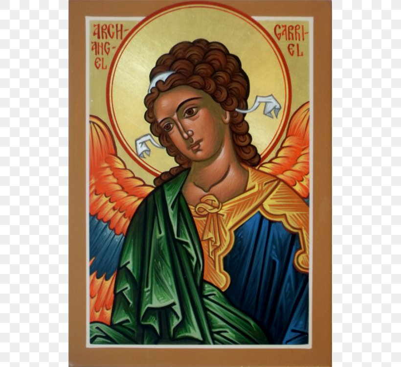 Gabriel Mary Michael Saint Icon, PNG, 539x750px, Gabriel, Angel, Archangel, Art, Calendar Of Saints Download Free