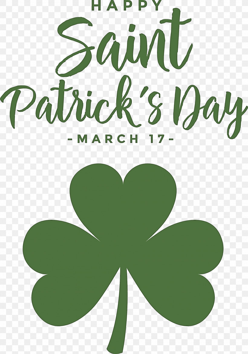 St Patricks Day Saint Patrick Happy Patricks Day, PNG, 2103x3000px, St Patricks Day, Biology, Flower, Green, Leaf Download Free