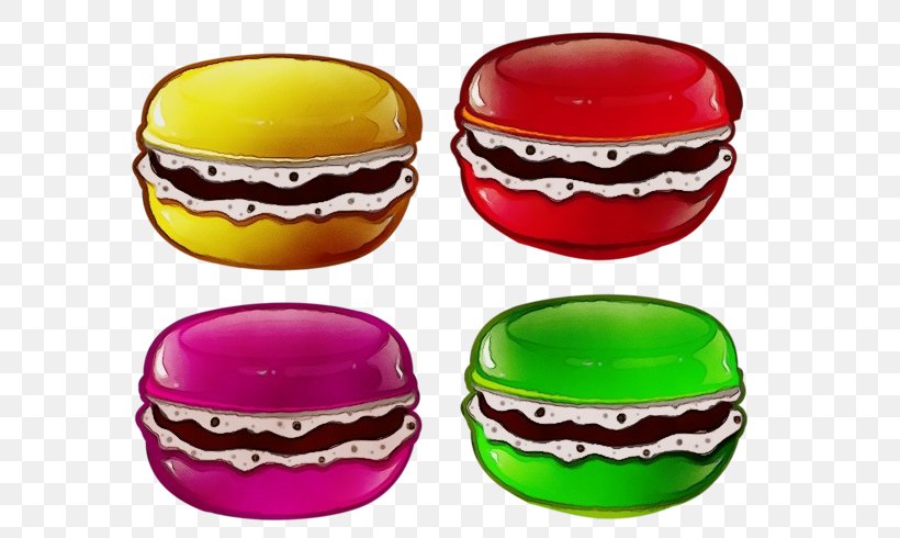 Macaron Magenta Design, PNG, 600x490px, Watercolor, Cheeseburger, Finger Food, Hamburger, Macaron Download Free