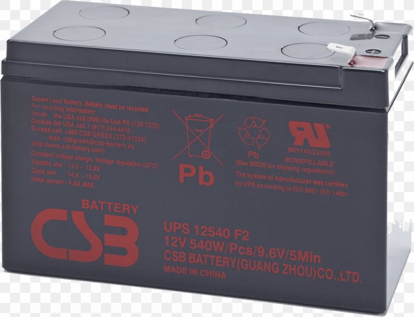 CSB HR1224W 7Ah 12Vdc UPS Batteries Electric Battery VRLA Battery Backup Battery, PNG, 1772x1358px, Ups, Apc Battery Pack Smart Ups, Apc Smartups, Apc Smartups X 750 Lcd, Backup Battery Download Free