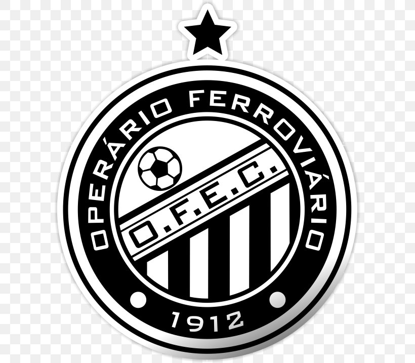 Emblem Logo Operário Ferroviário Esporte Clube Brand Text Messaging, PNG, 607x717px, Emblem, Badge, Black And White, Brand, Logo Download Free