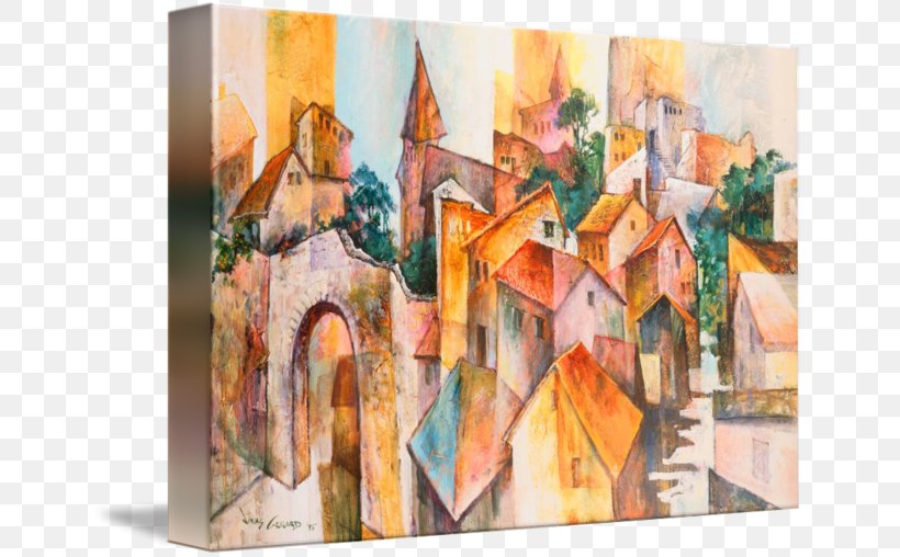 Watercolor Painting Canvas Print Gallery Wrap, PNG, 650x508px, Watercolor Painting, Acrylic Paint, Acrylic Resin, Art, Artwork Download Free