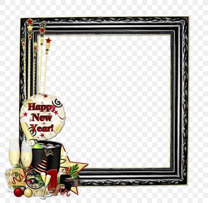 Chinese New Year Frame, PNG, 800x800px, Picture Frames, Cartoon, Chinese New Year, Drawing, Film Frame Download Free