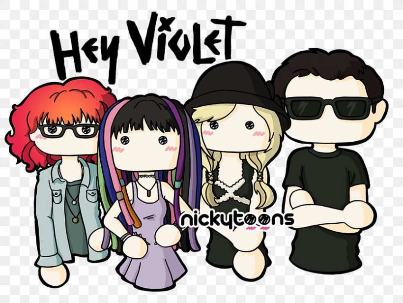 Drawing Fan Art Hey Violet, PNG, 864x650px, Watercolor, Cartoon, Flower, Frame, Heart Download Free