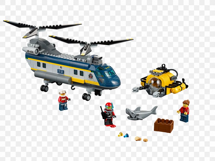 LEGO 60093 Deep Sea Helicopter Lego City Toy The Lego Group, PNG, 2400x1800px, Lego City, Amazoncom, Bricklink, Hamleys, Helicopter Download Free