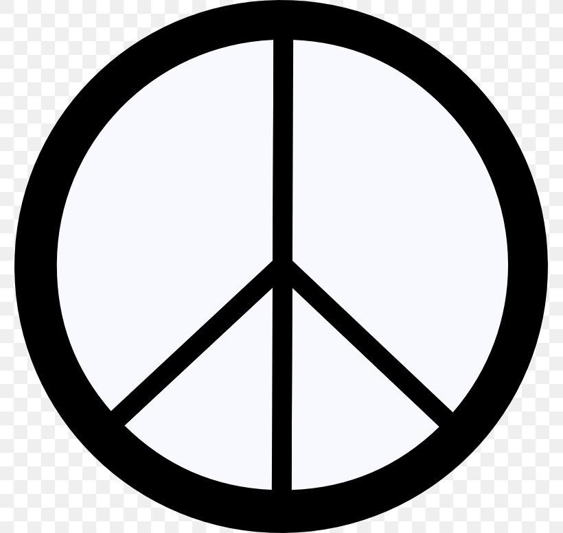 Peace Symbols Hippie Clip Art, PNG, 777x777px, Peace Symbols, Area, Black And White, Campaign For Nuclear Disarmament, Disarmament Download Free