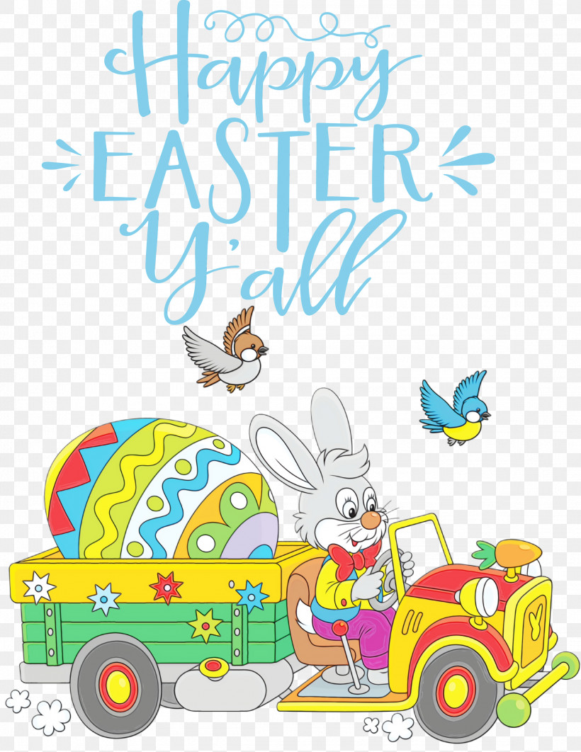 Royalty-free Poster Cartoon, PNG, 2316x3000px, Happy Easter, Cartoon, Easter, Easter Sunday, Paint Download Free