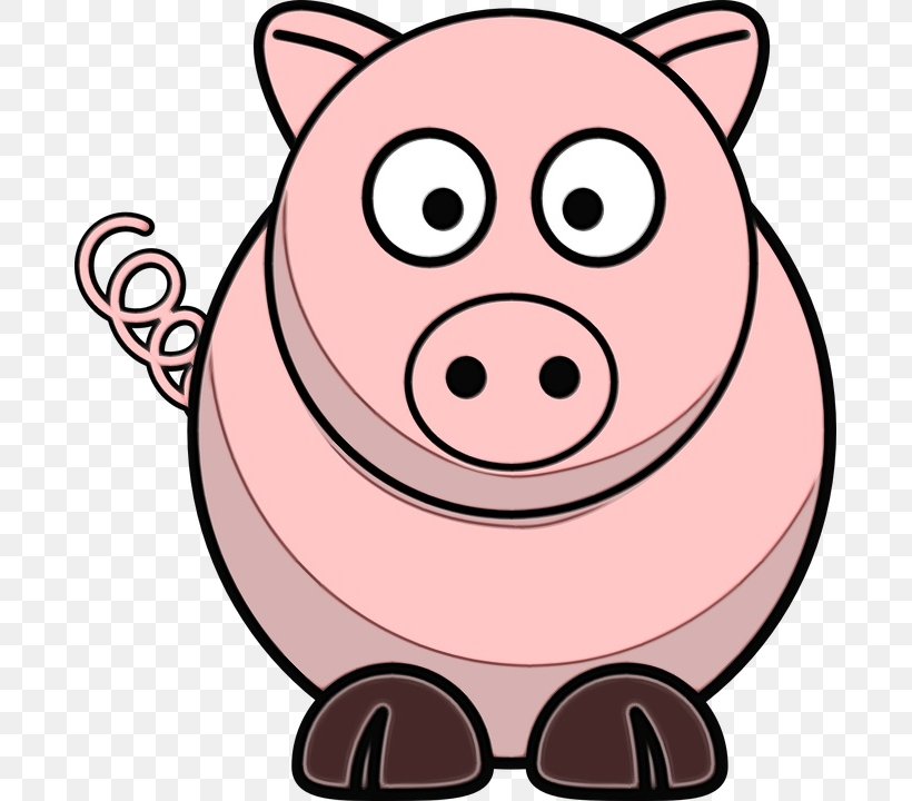 Pig Cartoon, PNG, 685x720px, Pig, Animal Figure, Animation, Cartoon, Cheek Download Free