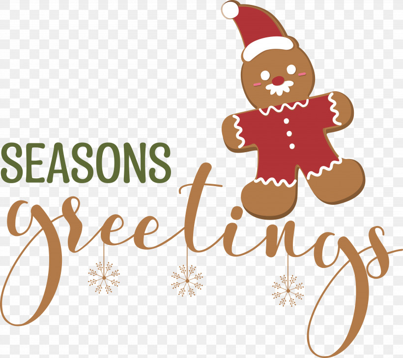 Seasons Greetings, PNG, 6760x5994px, Seasons Greetings, Gingerbread, Merry Christmas Download Free