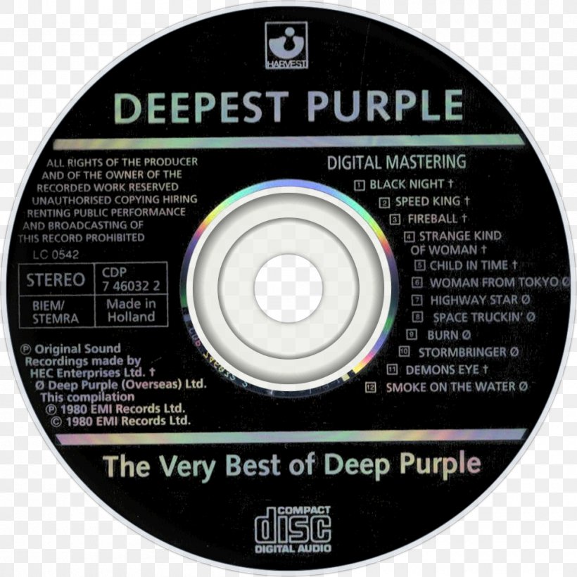 Deepest Purple: The Very Best Of Deep Purple Concerto For Group And Orchestra Compact Disc Album, PNG, 1000x1000px, Watercolor, Cartoon, Flower, Frame, Heart Download Free