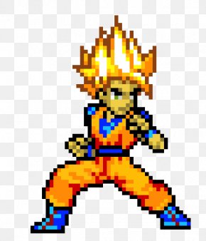 Goku Super Saiyan Pixel Art Jump Ultimate Stars, PNG, 540x570px, Goku ...