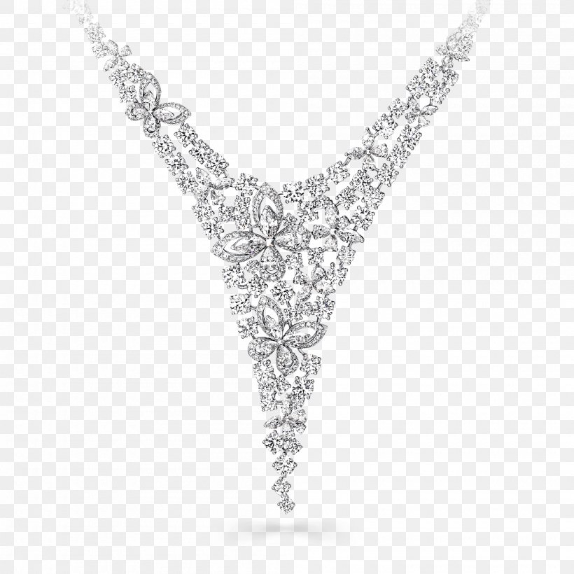 Necklace Graff Diamonds Jewellery Carat, PNG, 2000x2000px, Necklace, Beauty, Body Jewellery, Body Jewelry, Carat Download Free