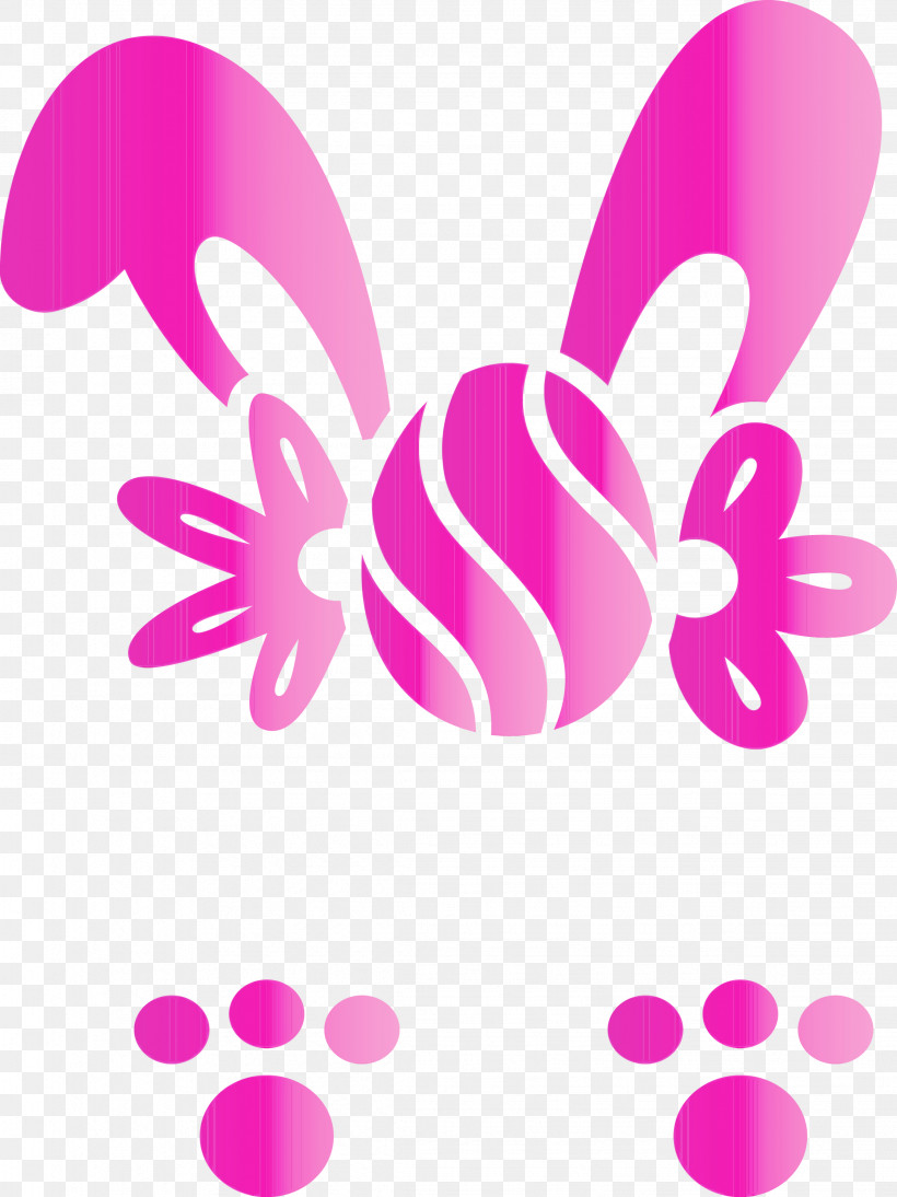 Pink Purple Magenta Pattern, PNG, 2247x3000px, Easter Bunny, Cute Rabbit, Easter Day, Magenta, Paint Download Free