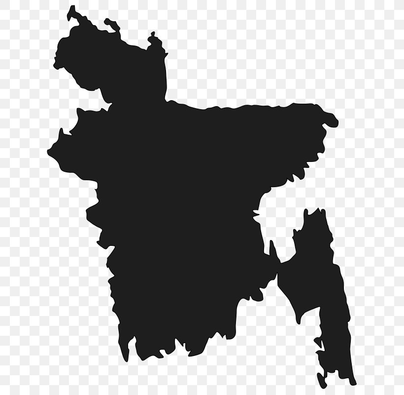 Bangladesh Vector Map Royalty-free, PNG, 640x800px, Bangladesh, Black And White, Flag Of Bangladesh, Map, Monochrome Photography Download Free