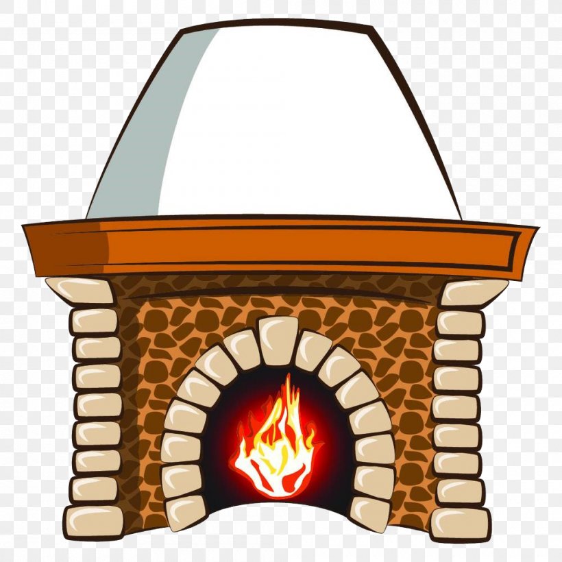 Fireplace Cartoon Royalty-free Clip Art, PNG, 1000x1000px, Fireplace, Brand, Brick, Cartoon, Chimney Download Free