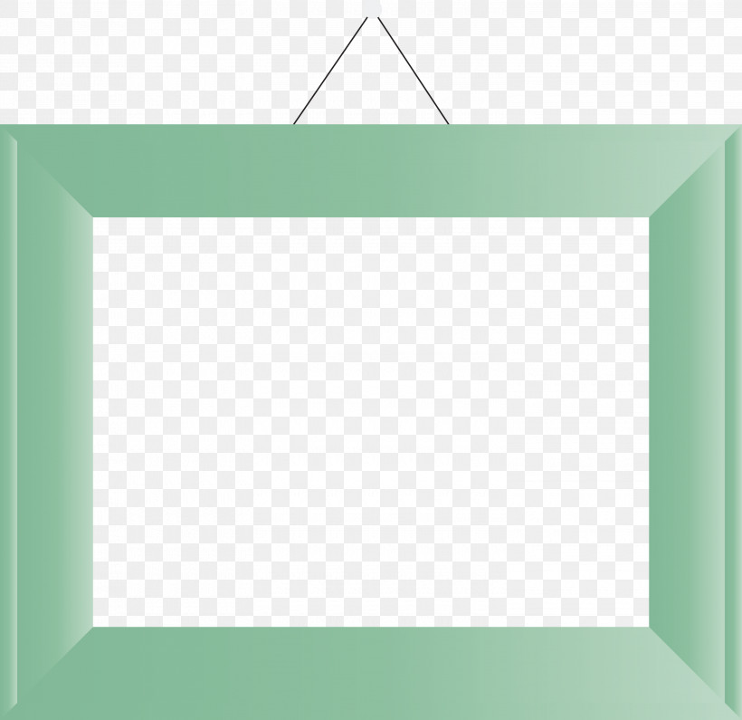 Photo Frame Picture Frame Hanging Picture Frames, PNG, 3000x2909px, Photo Frame, Angle, Area, Green, Hanging Picture Frames Download Free