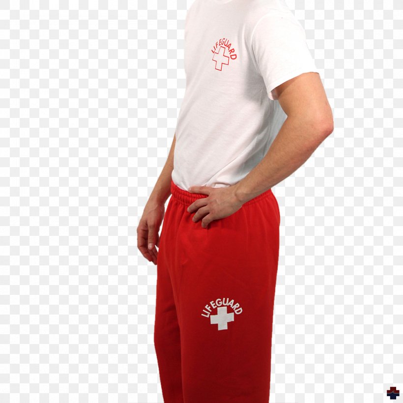 T-shirt Sweatpants Lifeguard Polyester Cotton, PNG, 1000x1000px, Watercolor, Cartoon, Flower, Frame, Heart Download Free