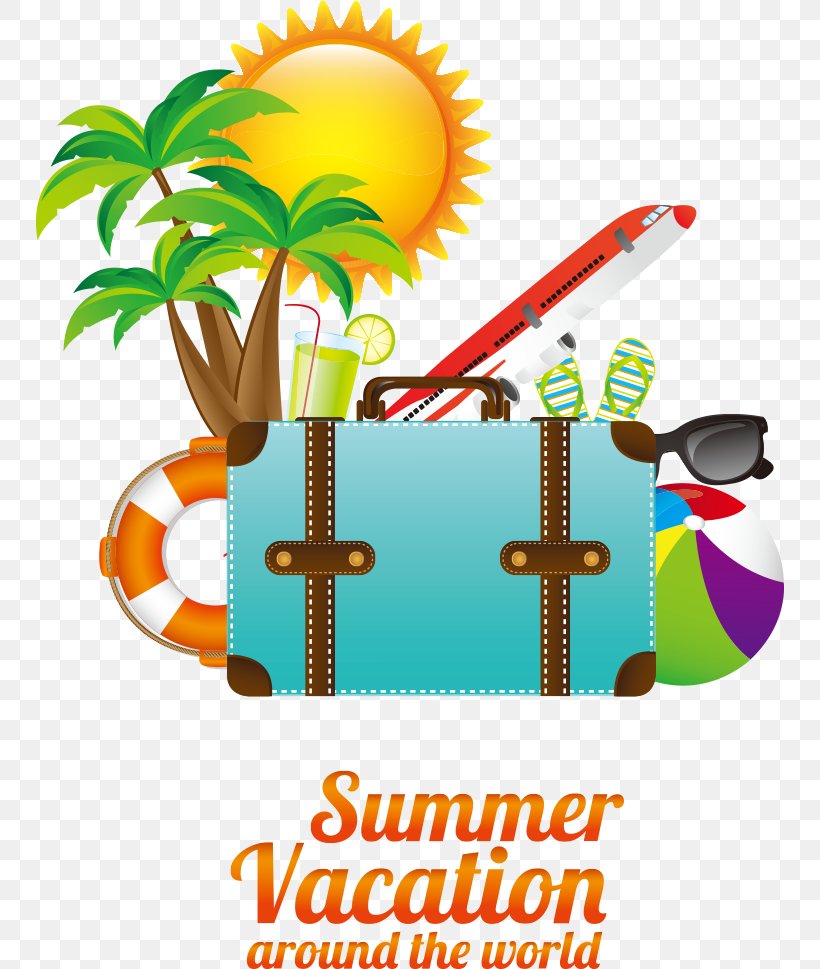 Vacation Travel Summer Poster, PNG, 748x969px, Summer, Area, Clip Art, Illustration, Logo Download Free