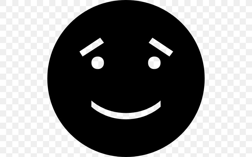 Emoticon Smiley Icon Design, PNG, 512x512px, Emoticon, Black And White, Face, Facial Expression, Heart Download Free