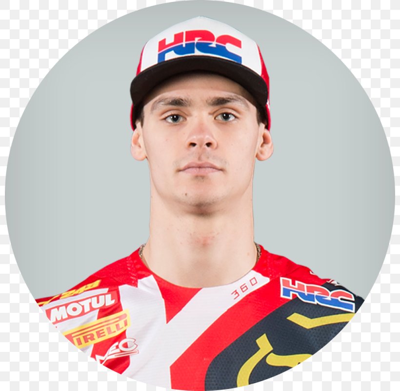 Tim Gajser 2018 FIM Motocross World Championship Honda Racing Corporation Slovenia, PNG, 800x800px, Honda, Cap, Hat, Headgear, Honda Racing Corporation Download Free