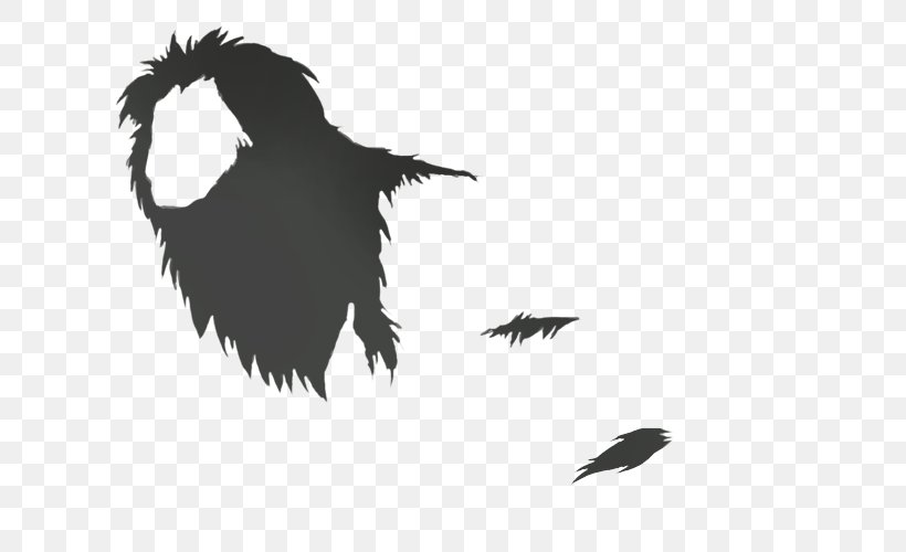 Beak Silhouette Black Feather, PNG, 640x500px, Beak, Bird, Black, Black And White, Crow Download Free