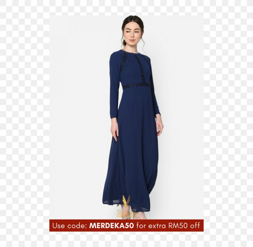 Dress Gown Formal Wear Fashion Sleeve, PNG, 500x800px, Dress, Blue, Clothing, Day Dress, Electric Blue Download Free