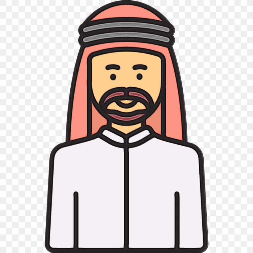 Facial Expression Cartoon Line Smile, PNG, 1000x1000px, Arab Cartoon People, Cartoon, Cartoon People, Facial Expression, Paint Download Free