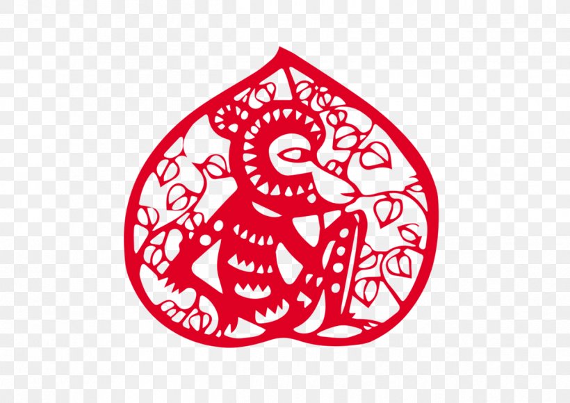 Papercutting Monkey Chinese Paper Cutting Chinese New Year Tradition, PNG, 1248x884px, Papercutting, Area, Art, Bird, Bird Of Prey Download Free