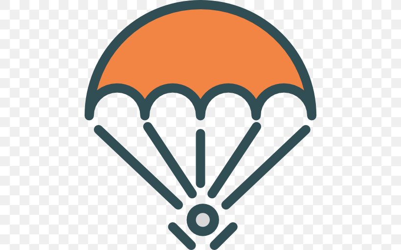 Parachute Parachuting Paragliding Clip Art, PNG, 512x512px, Parachute, Orange, Parachute Landing Fall, Parachuting, Paragliding Download Free