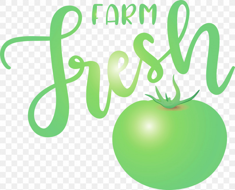 Vegetable Logo Green Line, PNG, 3000x2429px, Farm Fresh, Apple, Farm, Fresh, Fruit Download Free