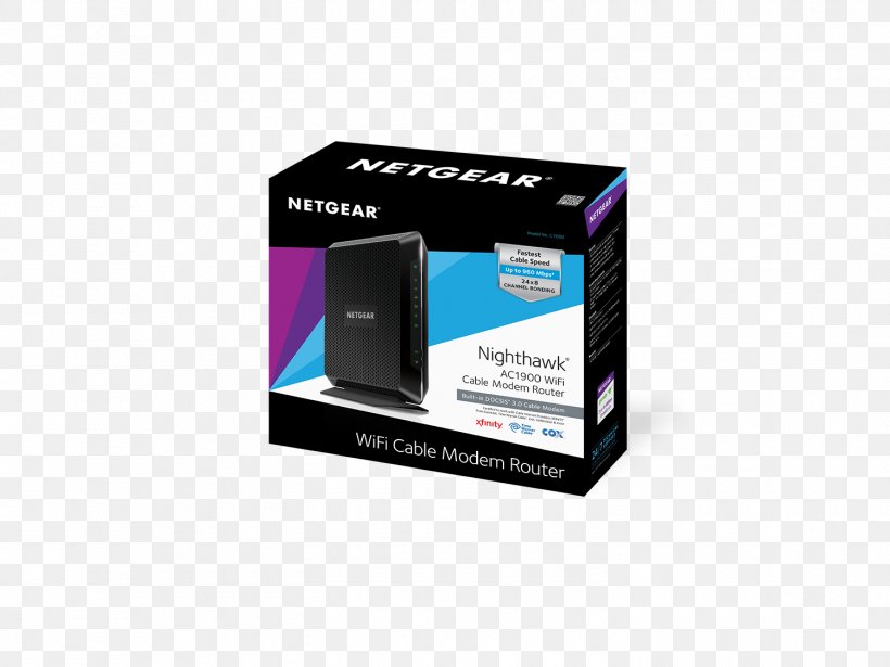 Cable Modem Wireless Router NETGEAR Nighthawk R7000, PNG, 1500x1125px, Cable Modem, Brand, Docsis, Dsl Modem, Electronic Device Download Free
