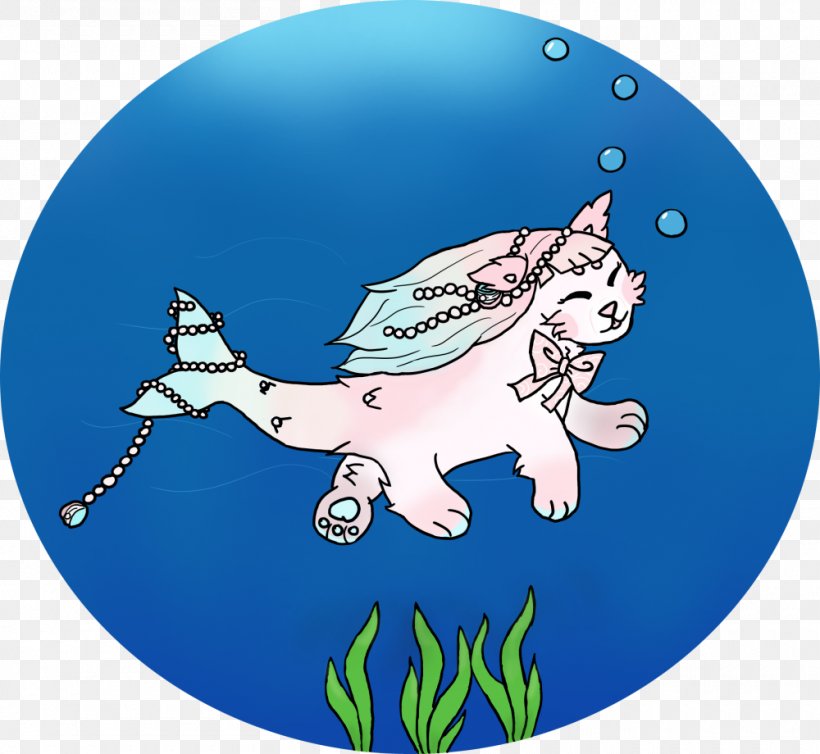 Cat Cartoon Marine Mammal, PNG, 1000x920px, Cat, Blue, Carnivoran, Cartoon, Fish Download Free