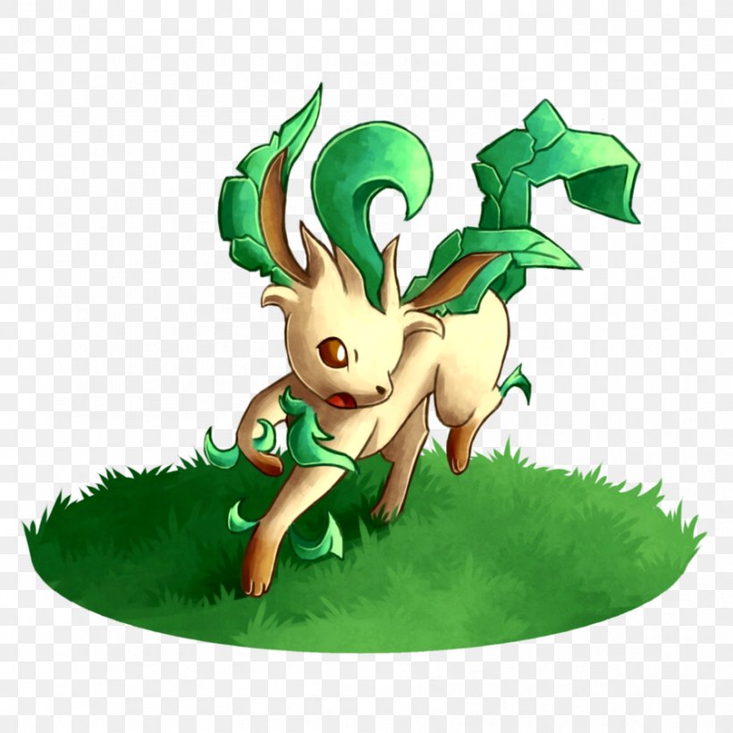 Leafeon Pokémon Pikachu, PNG, 894x894px, Leafeon, Cartoon, Dragon, Fictional Character, Figurine Download Free