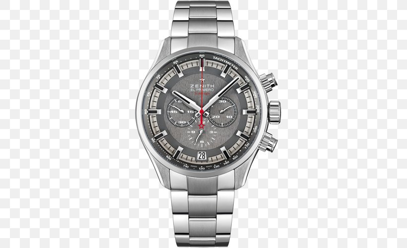 Zenith Watch Strap Chronograph Clock, PNG, 500x500px, Zenith, Automatic Watch, Bracelet, Brand, Chronograph Download Free