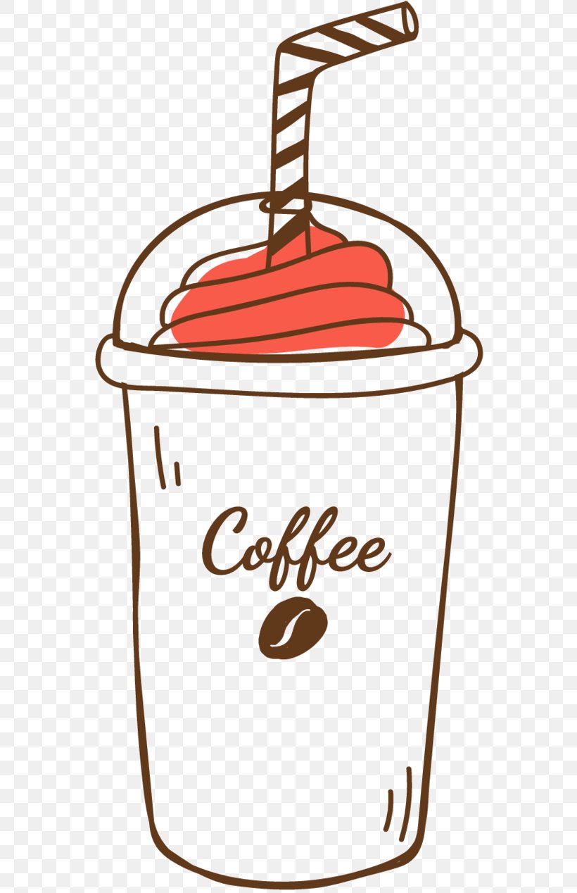 Cafe Vector Graphics Iced Coffee Illustration, PNG, 567x1268px, Cafe, Coffee, Cream, Creative Market, Dairy Download Free