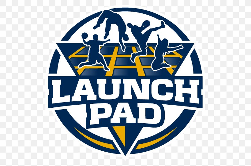 Launch Pad Trampoline Park Mylan Park West Virginia University Recreation, PNG, 561x544px, Trampoline, Area, Brand, Jumping, Logo Download Free