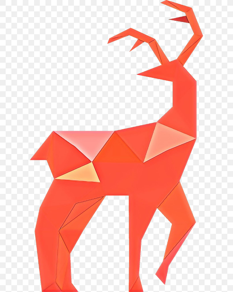 Origami, PNG, 612x1024px, Red, Antelope, Art Paper, Craft, Deer Download Free