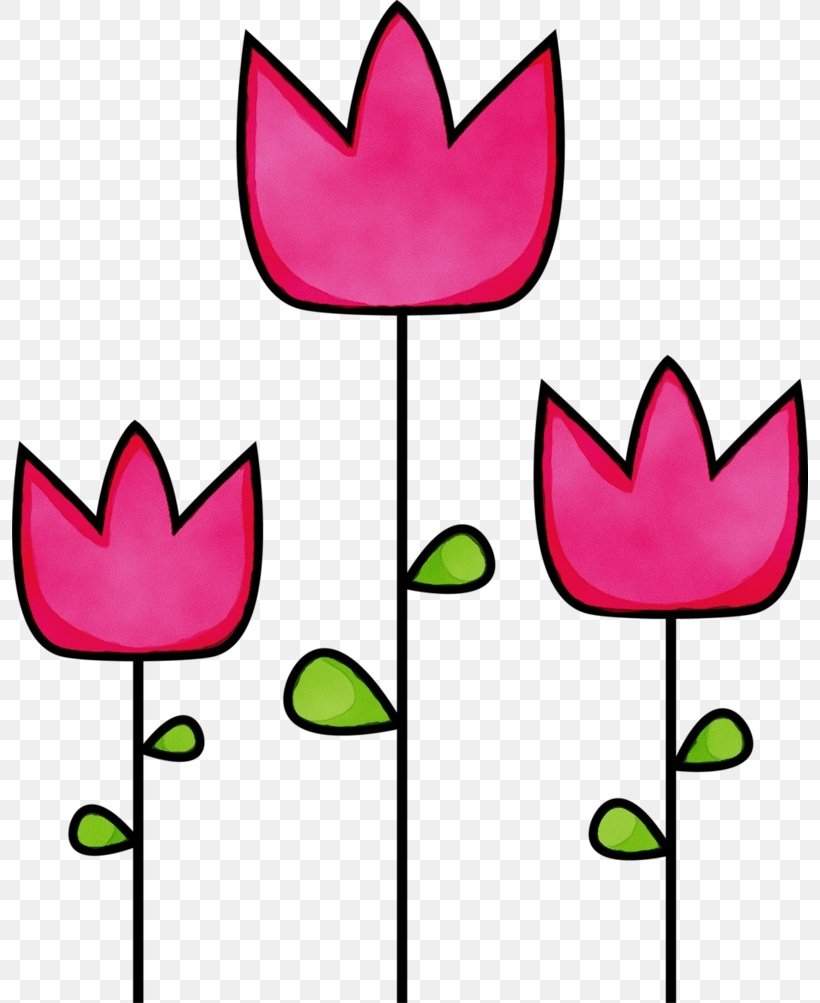 Pink Flower Cartoon, PNG, 796x1003px, Watercolor, Daffodil, Flower, Lady Tulip, Leaf Download Free
