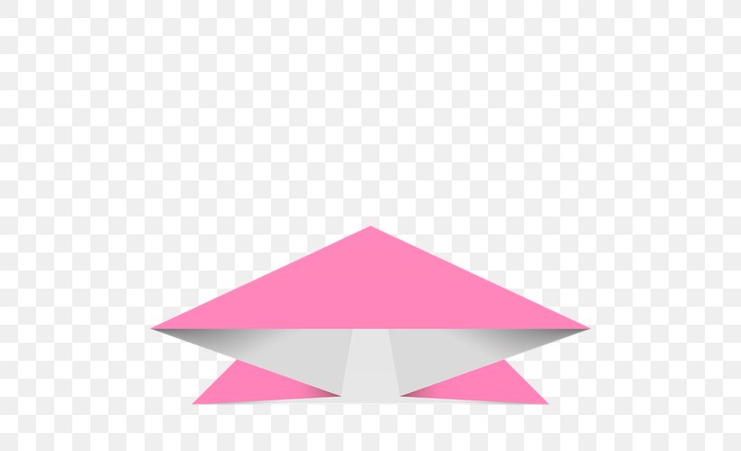 Triangle Origami, PNG, 500x500px, Triangle, Magenta, Origami, Pink, Pink M Download Free