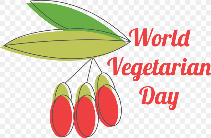 World Vegetarian Day, PNG, 3000x1964px, World Vegetarian Day, Biology, Fruit, Geometry, Leaf Download Free