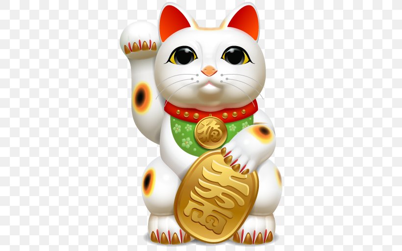 Cat Japan Maneki-neko Luck Kitten, PNG, 512x512px, Cat, Carnivoran, Cat Like Mammal, Ceramic, Culture Of Japan Download Free