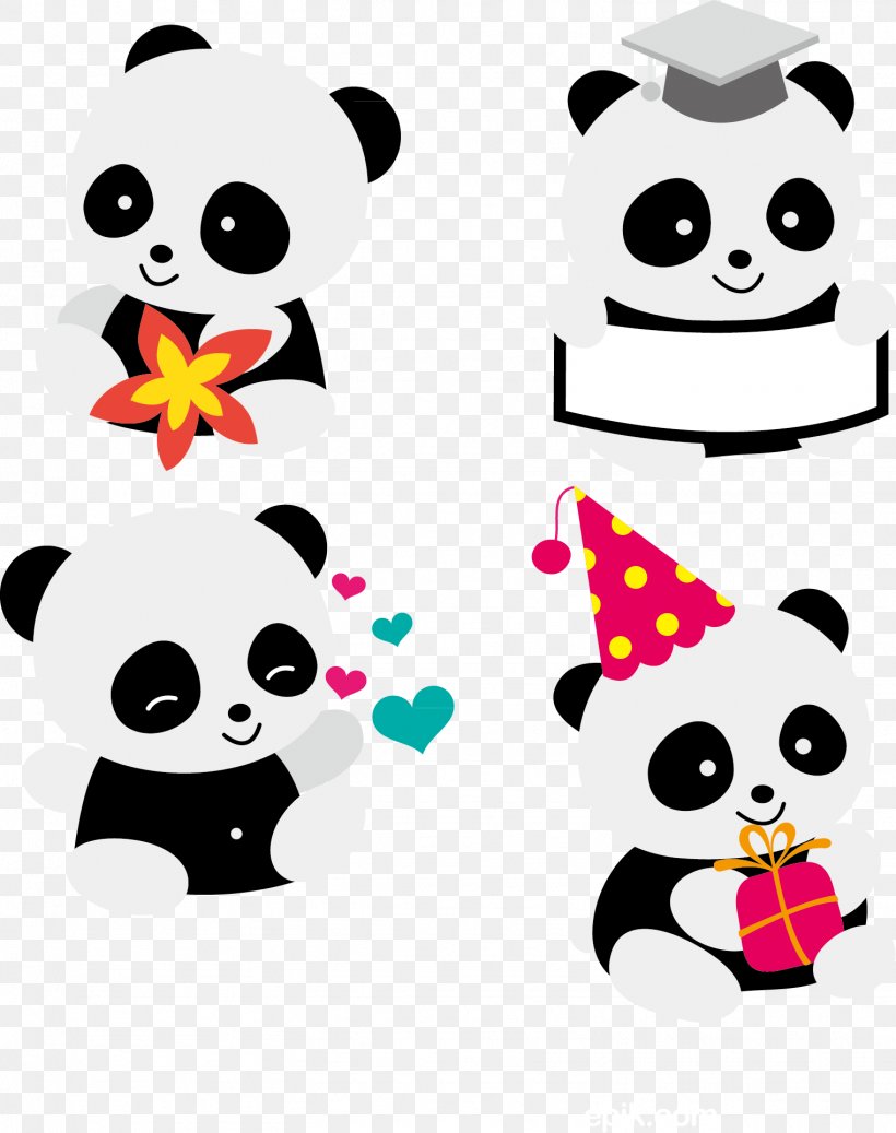 Giant Panda Red Panda Bear Cuteness Clip Art, PNG, 1522x1926px, Giant Panda, Animal, Artwork, Bear, Cartoon Download Free