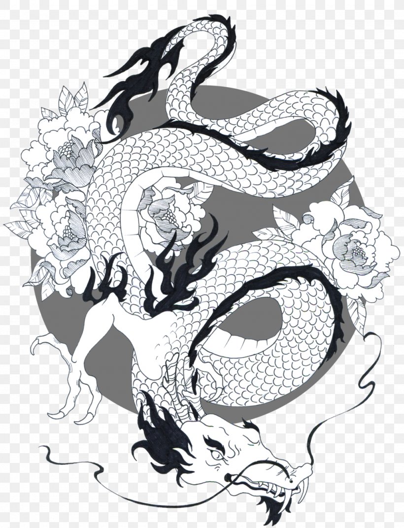 Koi Japanese Dragon Tattoo Drawing Png 1024x1339px Koi Art Automotive Design Black And White Chinese Art