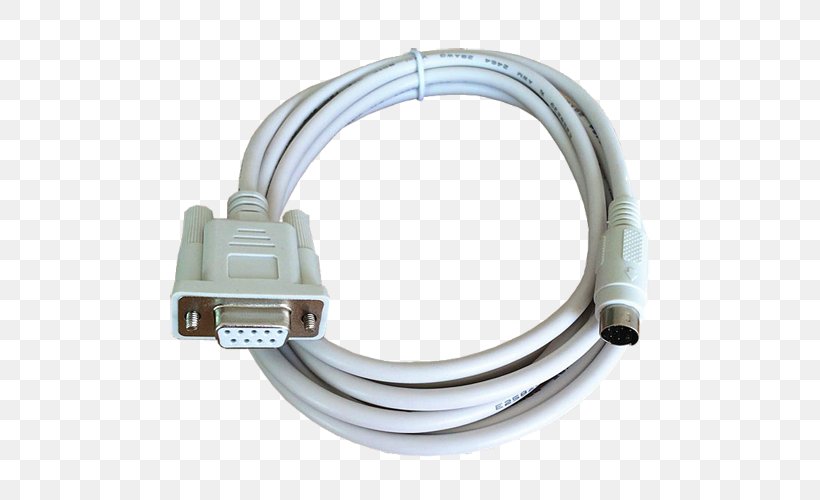 RS-232 Programmable Logic Controllers Electrical Cable Mitsubishi Electric Personal Computer, PNG, 500x500px, Programmable Logic Controllers, Automation, Cable, Coaxial Cable, Computer Programming Download Free