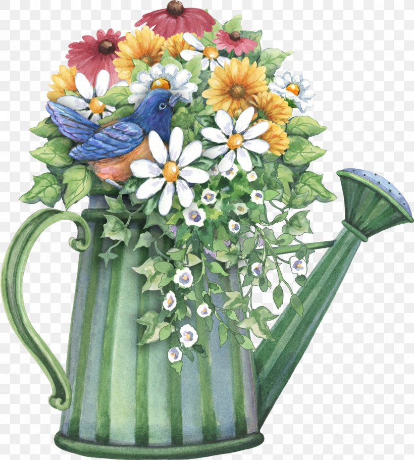 Watering Cans Flower Garden Flowerpot Clip Art, PNG, 1186x1319px, Watering Cans, Artificial Flower, Can Stock Photo, Cut Flowers, Daisy Download Free