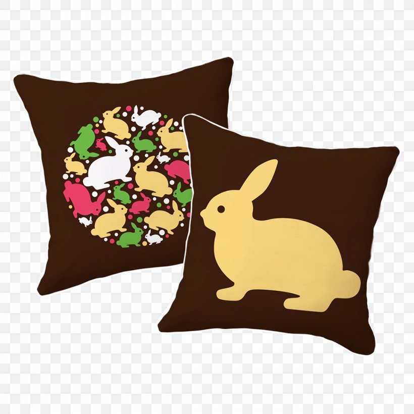 Rabbit Hare Throw Pillows Paper Color, PNG, 1200x1200px, Rabbit, Brown, Color, Cotton, Cushion Download Free