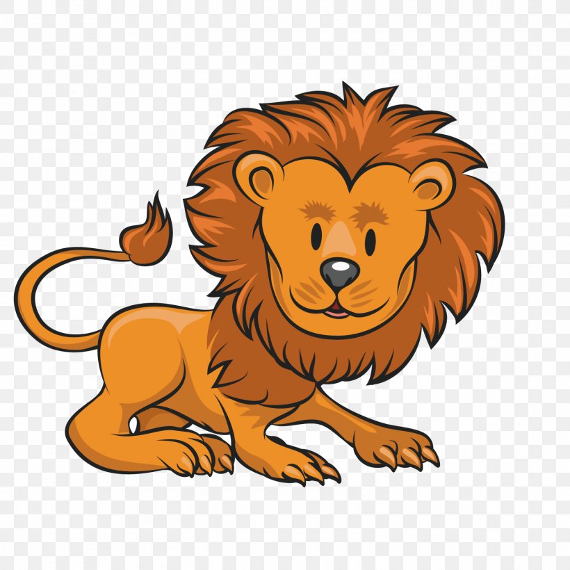 Lion Animal Cartoon Clip Art, PNG, 1500x1500px, Lion, Animal, Big Cats, Carnivoran, Cartoon Download Free